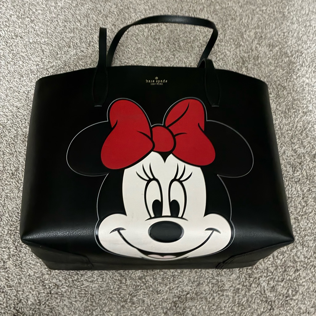 Kate Spade Black And Red Minnie Mouse Tote